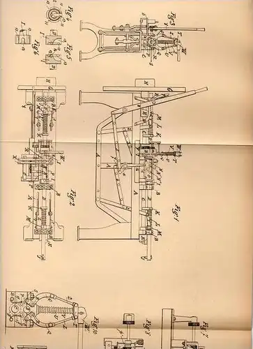 Original Patentschrift - J. Girlot in Laeken , 1903 , Maschine für Kettenglieder , Kette , Ketten !!!