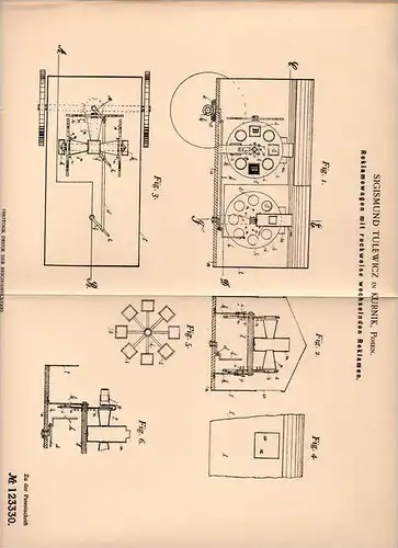 Original Patentschrift - S. Tulewicz in Kurnik , Posen , 1900 , Reklamewagen , Reklame , Werbung !!!