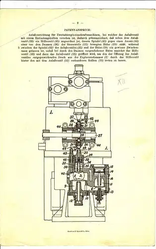 Original Patentschrift - The Empire Oil Engine Syndicate in London , 1908 , Anlasser für Zweitaktmaschinen , 2-stroke !!