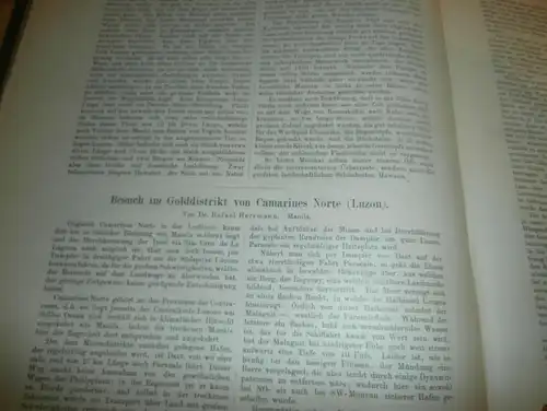 Völkerkunde Januar bis Juni 1898, gebundene GLOBUS Zeitschriften , Expedition , Kolonie , Reise , Berichte , Etnologie !