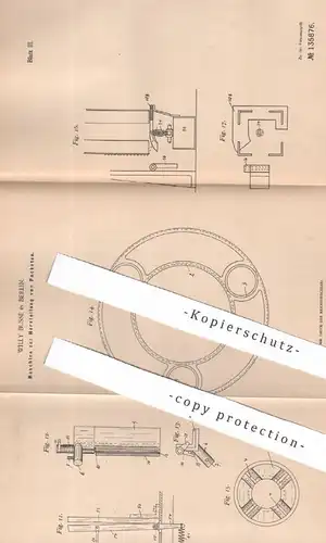 original Patent - Willy Busse , Berlin , 1901 , Paket - Herstellung | Karton , Kartonage , Pappe , Papier , Pakete !!