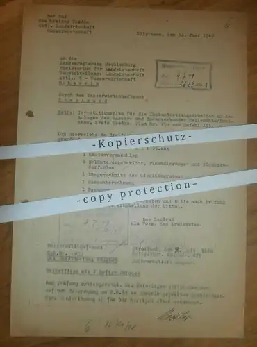 Kölpinsee / Usedom , 1949 , Ministerium für Landwirtschaft , Mellenthin / Dewichow , Befehl 133 , Mecklenburg !!!