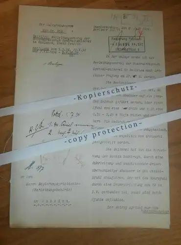 Verleihung , 1934 , Zentralmolkerei W. Unger in Haßleben , Potsdam , Molkerei , Brandenburg , altes Dokument !!!