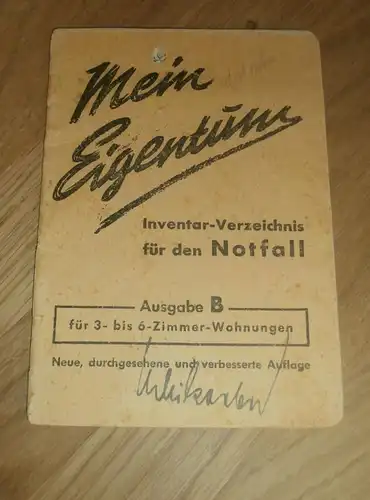 Eigentumsverzeichnis Berlin 1945 , W. Koeber - Stadtinspektor Reichshauptstadt , NSDAP !!!