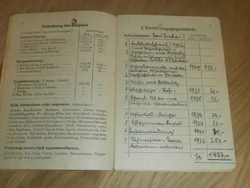Eigentumsverzeichnis Berlin 1945 , W. Koeber - Stadtinspektor Reichshauptstadt , NSDAP !!!