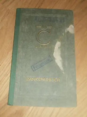 altes Sparbuch Mühlhausen , 1943 - 1946 , Elsbet Jänke , Potsdam , Sparkasse , Bank !!!