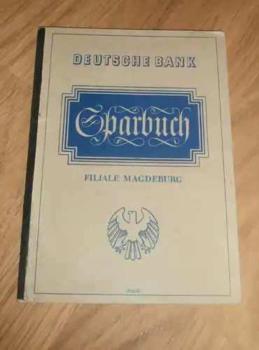 altes Sparbuch Magdeburg / Quedlinburg , 1940 - 1945 , Hanna Kuhlen geb. Lipsius , Sparkasse , Bank !!!