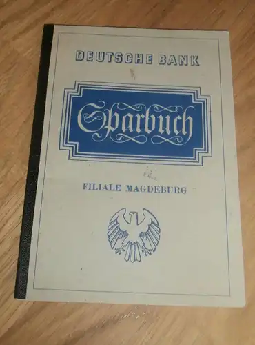 altes Sparbuch Magdeburg , 1945 , Walter Roderwald , Sparkasse , Bank !!!