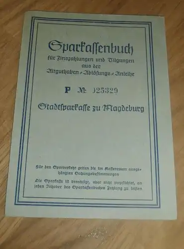 altes Sparbuch Magdeburg , 1952 -1957 , Jerta Roderwald , geb. Brake , Sparkasse , Bank !!!
