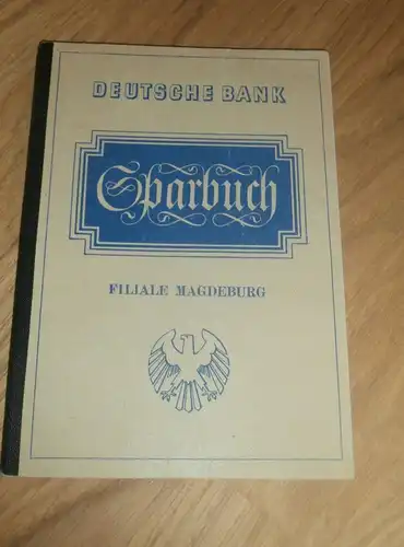 altes Sparbuch Magdeburg , 1942-1945 , Alice Marx , geb. Gröters , Sparkasse , Bank !!!