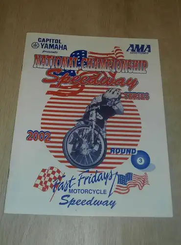 Speedway AMA Speedway Series 2002 , Programmheft / Programm / Rennprogramm , program !!!