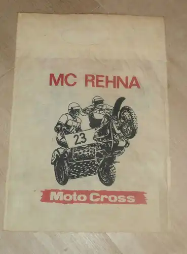 Moto Cross und Speedway , MC Rehna , Alte Tragetasche , ADMV , Seitenwagen , Motocross  !!