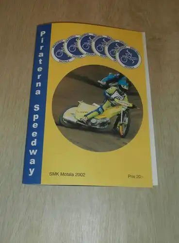 Speedway Motala 22.08.2002 , Programmheft / Programm / Rennprogramm , program !!!