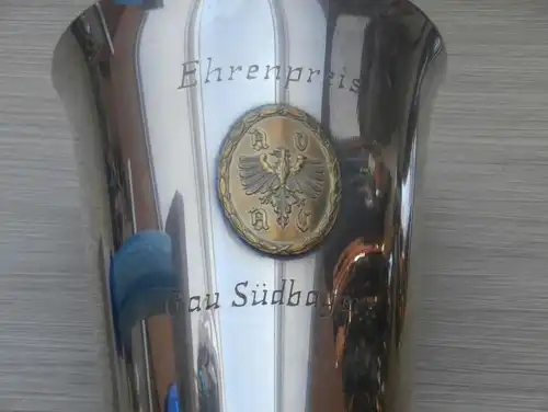 Ehrenpreis - ADAC - Gau Südbayern , Silberpokal , Plakette Rennfahrer , Nachlass , Rennsport , Motorsport !!!