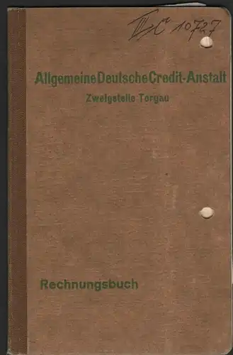 Sparbuch Erika Freifrau von Pentz ,1933 , Zwetkau b. Torgau , Adel , Mecklenburg !!!