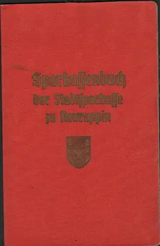 Sparbuch 1945 !!!  Wuthenow b. Neuruppin Sparkasse !!!