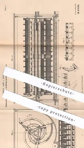 original Patent - Ferdinand Jahn , Wien , Österreich , 1892 , Sichtmaschine | Mühle , Mühlen , Walze , Walzwerk , Müller