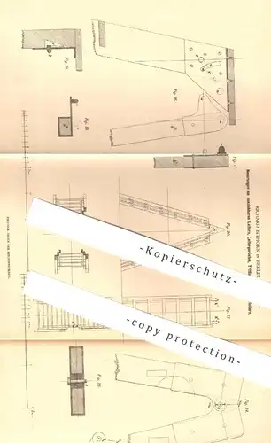 original Patent - Richard Bithorn , Berlin , 1880 , Leiter , Leitergerüst , Trittleiter , Malerleiter , Holzleiter !!!