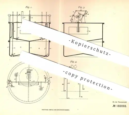 original Patent - Otto Vent , Berlin / Charlottenburg , 1905 , Messen von Flüssigkeiten mit 2 Messgefäßen | Zapfanlage !