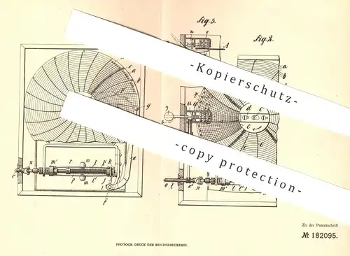 original Patent - James Seth Morse , New York , USA , 1905 , Geschwindigkeits- u. Wegemesser mit Zentrifugalregulator