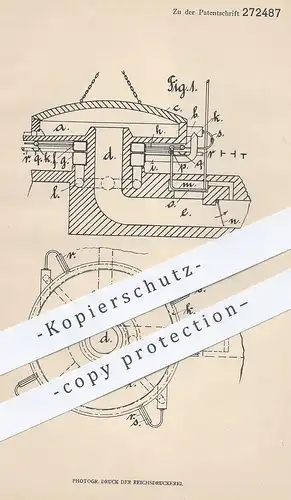 original Patent - R. O. Kewitz , Düsseldorf , 1911 , Runder Flammofen mit Heizdüsen | Ofen , Ofenbauer , Glühofen | Öfen