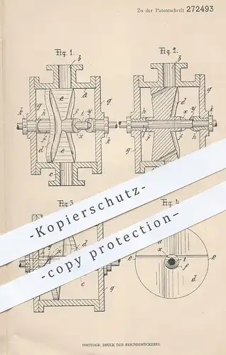 original Patent - Carl Hamann , Hamburg / Bergedorf , 1913 , Kapselwerk | Motor , Wassermesser , Kapsel , Kolben !!