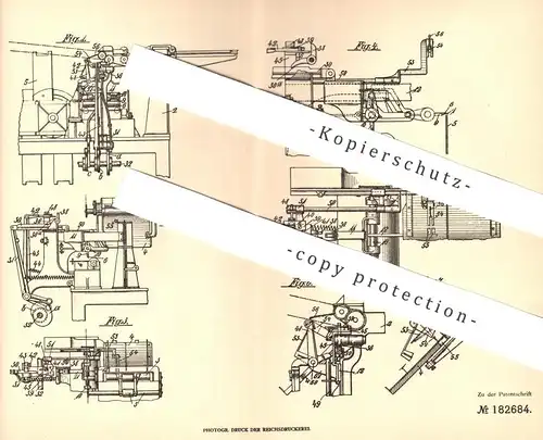 original Patent - Otto Hesser , Cannstatt / Stuttgart , 1905 , Klebstoff auftragen auf Papiersack | Papier , Kleber !!