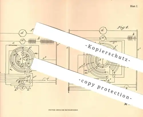 original Patent - Max James Eccles Tilney , London 1905 , elektr. Verteilungsnetze mit wechselnder Stromentnahme | Strom