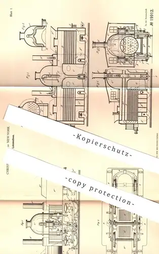 original Patent - Christian Raub , New York , 1881 , Lokomotive , Lokomotiven | Eisenbahn , Eisenbahnen | Lok , Zug !!