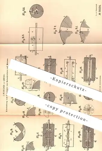 original Patent - J. Morgner , Leipzig , 1886 , Festlegen von Notenblättern auf Walzen | Notenblatt , Musik , Noten !!!