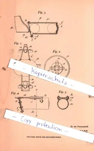 original Patent - The Willson Carbide Company Limited in St. Catharines , 1906 , Glockenboje !!!