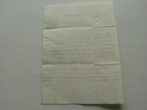 Handschriftlicher Brief von Valencia nach Cádiz an Manuel Lasala , 1824 , gestempelt !!!