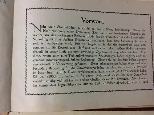 Rostocker Studenten=Stammbuch von 1736/37 , 23 colorierte Lithos RAR !!! Rostock in Mecklenburg !!!