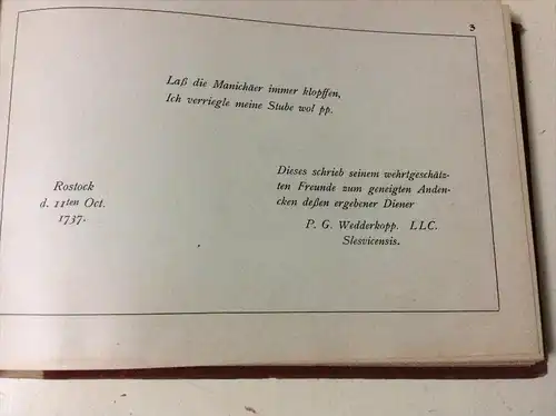 Rostocker Studenten=Stammbuch von 1736/37 , 23 colorierte Lithos RAR !!! Rostock in Mecklenburg !!!