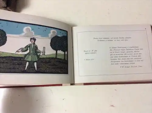 Rostocker Studenten=Stammbuch von 1736/37 , 23 colorierte Lithos RAR !!! Rostock in Mecklenburg !!!