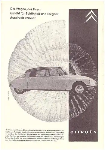 original Werbung / Reklame - 1959 - Citroen , Modell ID und DS 19 , Oldtimer , A4 Seite !!!