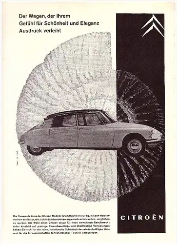 original Werbung / Reklame - 1959 - Citroen , Modell ID und DS 19 , Oldtimer , A4 Seite !!!