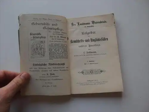 Krankheits- und Unglücksfällen unserer Haustiere , 1912, Ratgeber, E. Ulmer in Stuttgart , Tierarzt , Tiere , Erste Hife