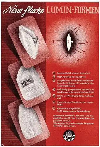 original Werbung - 1951 - Zahnfabrik Säckingen , LUMIN , Zahnarzt , Stomatologe , Dental !!!