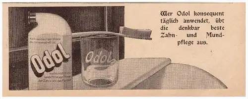 original Werbung - 1907 - Odol , Mundwasser !!!