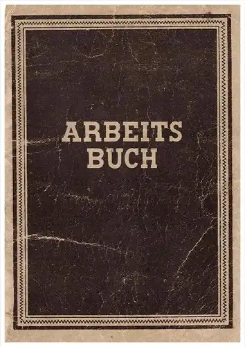 Arbeitsbuch , W. Hartwig i. Neubrandenburg i. Mecklenburg !!!