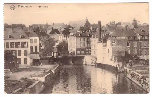 Maubeuge , 1916 , Panorama , Feldpost , Landwehr Inf. Rgt 77 , 6. Kompanie , 111 Inf. Division !!!