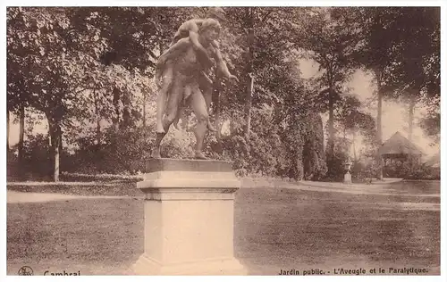 Cambrai , 1916 , L`Aveugle et le Paralytique , Feldpost , Landwehr Inf. Rgt 77 , 6.-Kompanie , 12 Inf. Division !!!