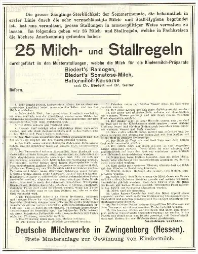 original Werbung - 1904 , Zwingenberg i. Hessen , Stendorf , Kindermilch - Produkte , Arzt , Krankenhaus , Apotheke !!!