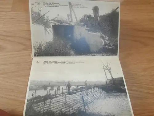 Album voll mit Postkarten / Ansichtskarten aus Redan de Nieuport , nieuwpoort , Krieg , Bomben , AK , Fotoalbum !!!