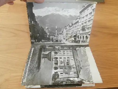 Album voll mit Postkarten / Ansichtskarten aus Innsbruck / Tirol , AK , Fotoalbum !!!