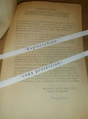 alte Dokumente - Ducherow , Busow , Kosenow , Dargibell in Mecklenburg , 1951 , mit Karte , Kosenow , Anklam !!!