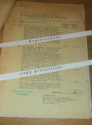 alte Dokumente - Peetsch in Mecklenburg , 1951, mit Karte , bei Wesenberg , Mirow , Neustrelitz !!!