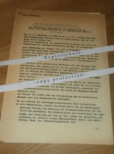 alte Dokumente - Zirtow in Mecklenburg , 1951 , 4 Seiten , bei Wesenberg , Mirow , Neustrelitz !!!