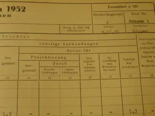 altes Dokument - Landesregierung in Mecklenburg , Ducherow , Neuendorf , Liepen , Japenzin , 1951 , Anklam !!!